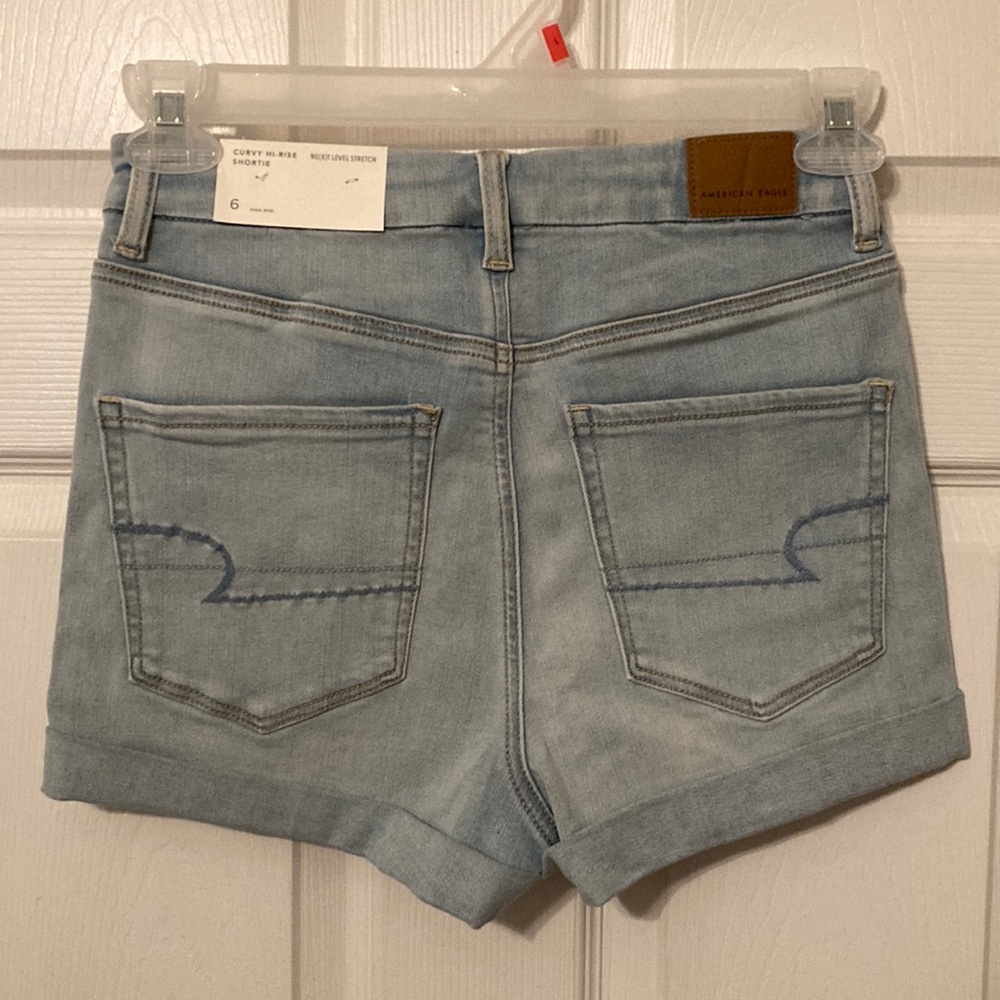 American Eagle curvy hi-rise shortie size 6
